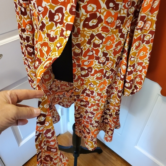 CAbi "Daydream" A-Line Midi Dress Size Medium, Style #4238, Colorful, Autumn - Picture 3 of 14